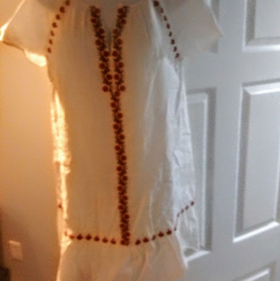 Madewell S Linen Dress with Floral Embroidery - Picture 2 of 7